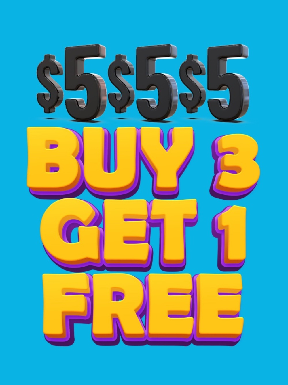 Buy 3 Get 1 Sale Promo